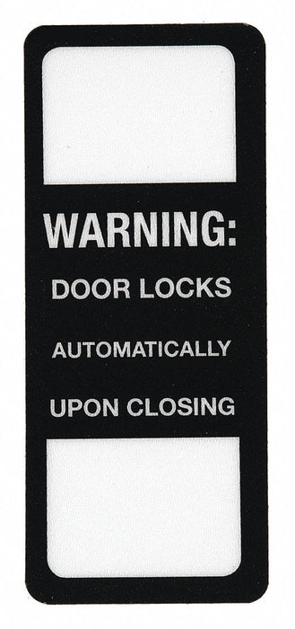 Security Label 2 15/16 x 1 1/4in Acrylic