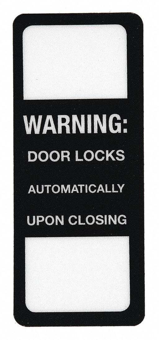 Security Label 2 15/16 x 1 1/4in Acrylic