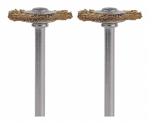 RotaryToolBrush Dia 3/4 Brass PK2