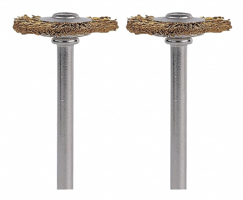 RotaryToolBrush Dia 3/4 Brass PK2