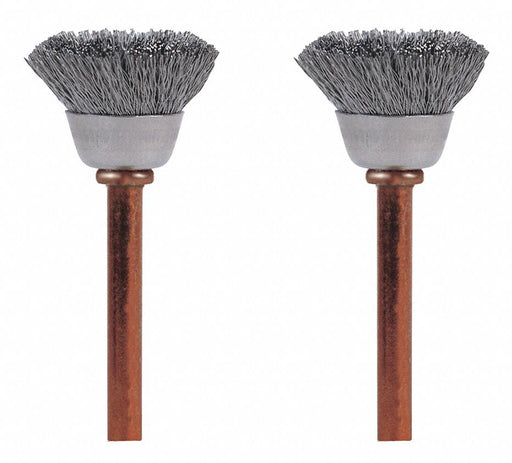 Rotary Tool Brush Cup 1/2 Dia PK2