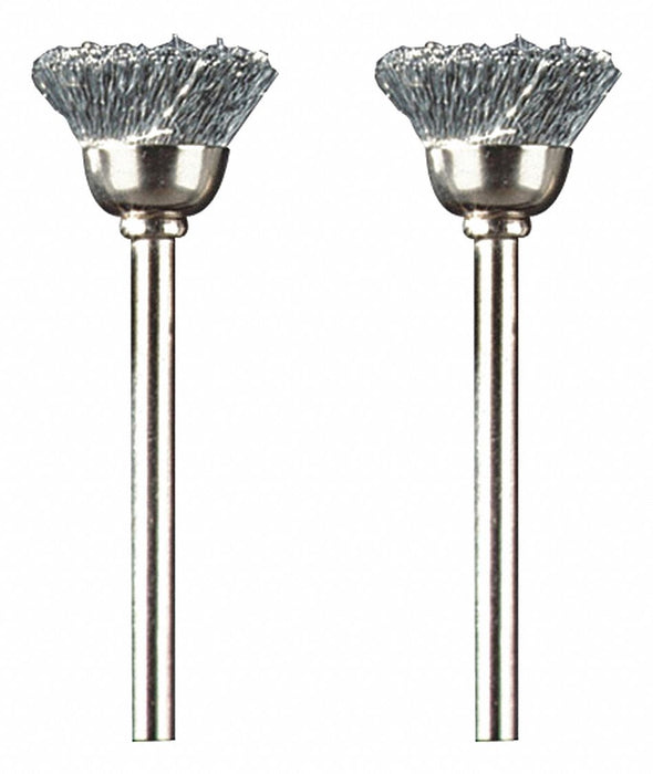 Rotary Tool Brush Cup 1/2 Dia PK2