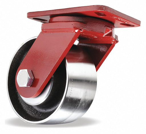 Plate Caster Swivel Steel 7 1/2 H