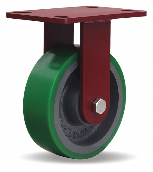 Plate Caster Rigid Polyurethane 7 1/2 H