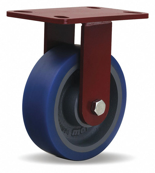 Plate Caster Rigid Polyurethane 7 1/2 H