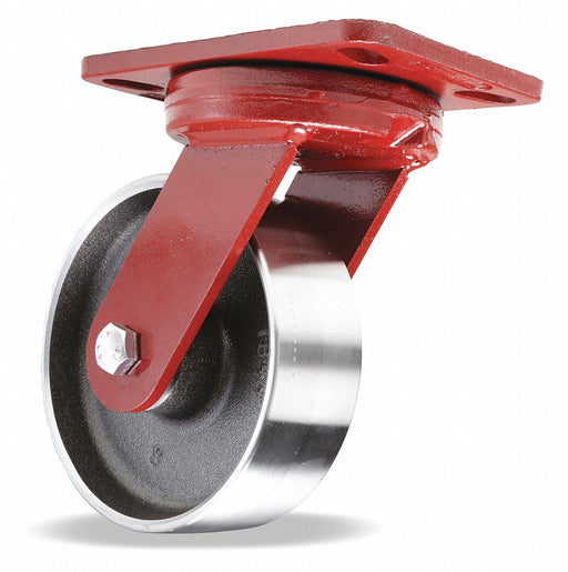 Plate Caster Swivel Steel 7 3/4 H