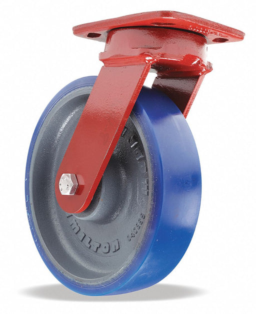 Plate Caster Swivel Polyurethane 9 1/2 H