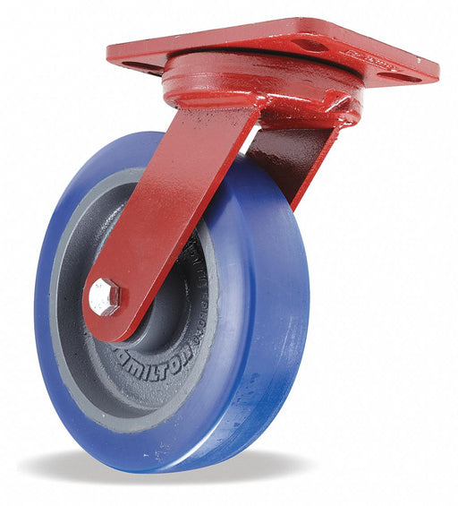 Plate Caster Swivel Polyurethane 9 3/4 H