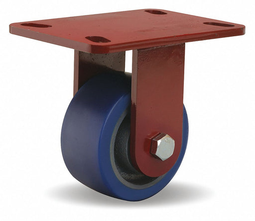 Plate Caster Rigid Polyurethane 5 5/8 H