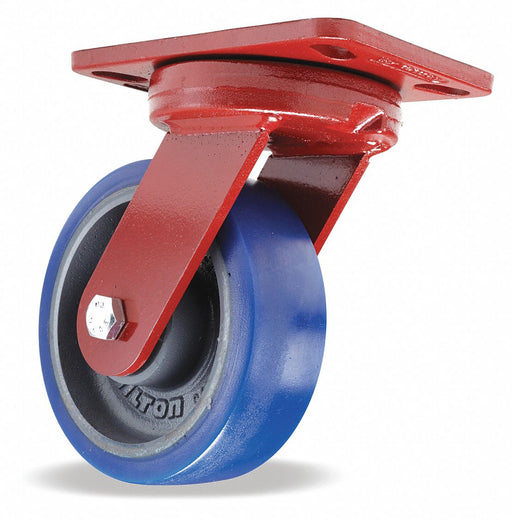 Plate Caster Swivel Polyurethane 7 3/4 H