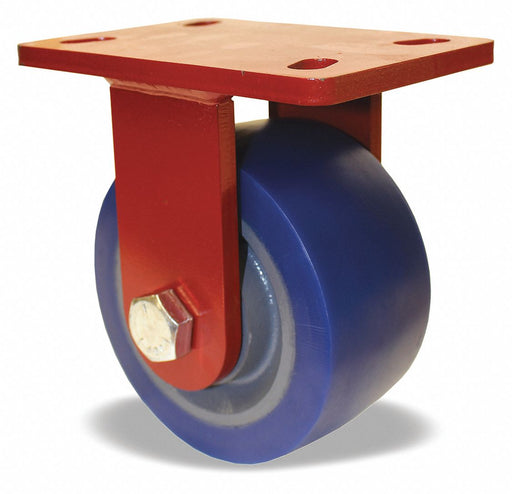 Plate Caster Rigid Polyurethane 7 1/4 H