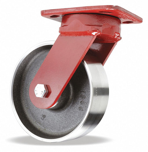 Plate Caster Swivel Steel 7 1/2 H
