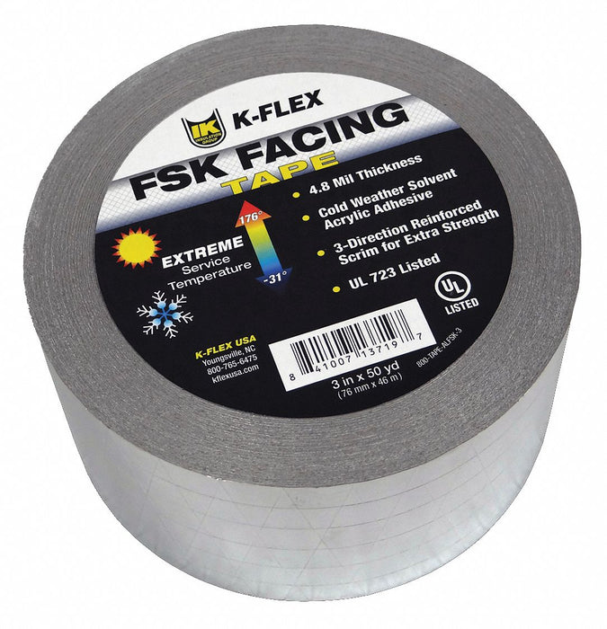 Pipe Insulation Tape Silver 150 ft 3inW