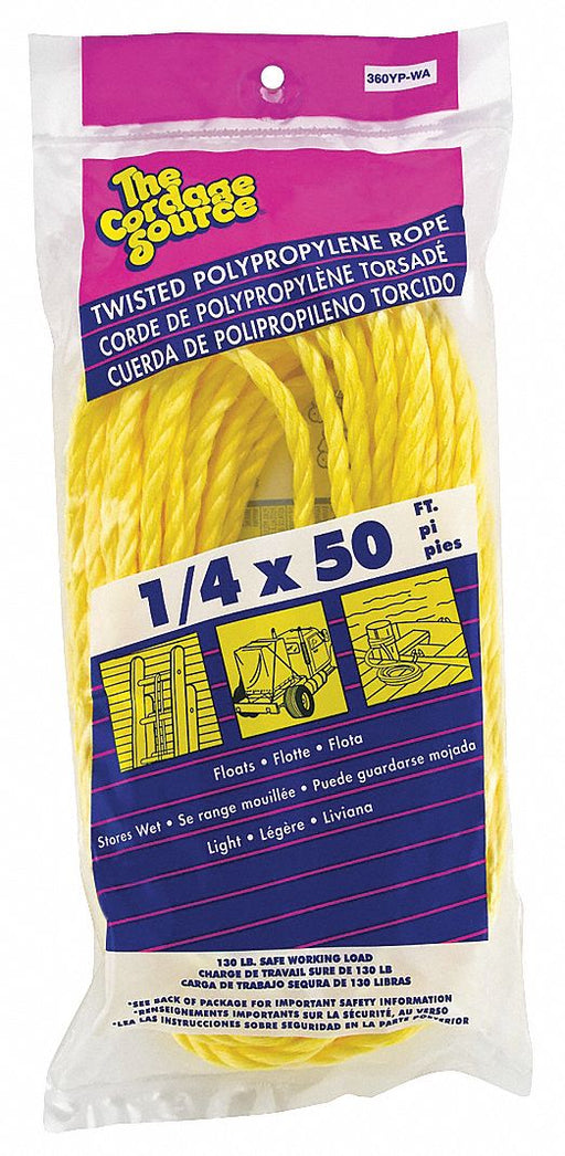 Gen. Purpose Utility Rope 1/4 Dia.x50 L