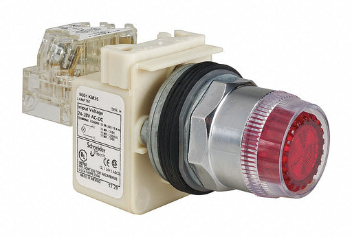 H6934 IllumPushButton FullVoltage Red SPDT