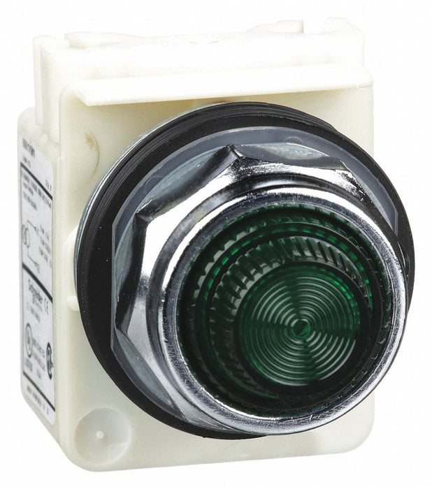 H4494 Pilot Light Green 30mm Incandescent