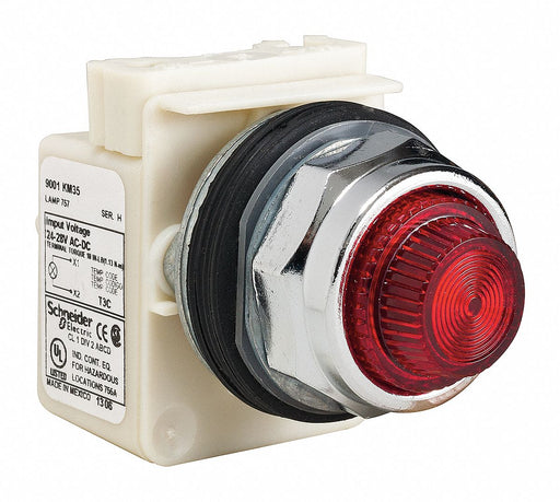 H4552 Pilot Light Red 30mm Incandescent