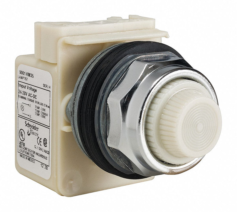 H4552 Pilot Light White 30mm Incandescent