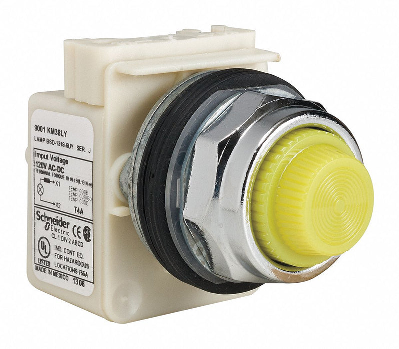 H4544 Pilot Light Yellow 30mm LED