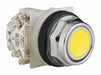 H7068 FlushPushButtnOp NonIllum Yellow SPDT