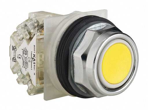 H7068 FlushPushButtnOp NonIllum Yellow SPDT
