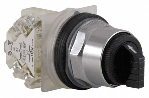 SelectorSwitch Non-Illum 3Pos 30mm Black