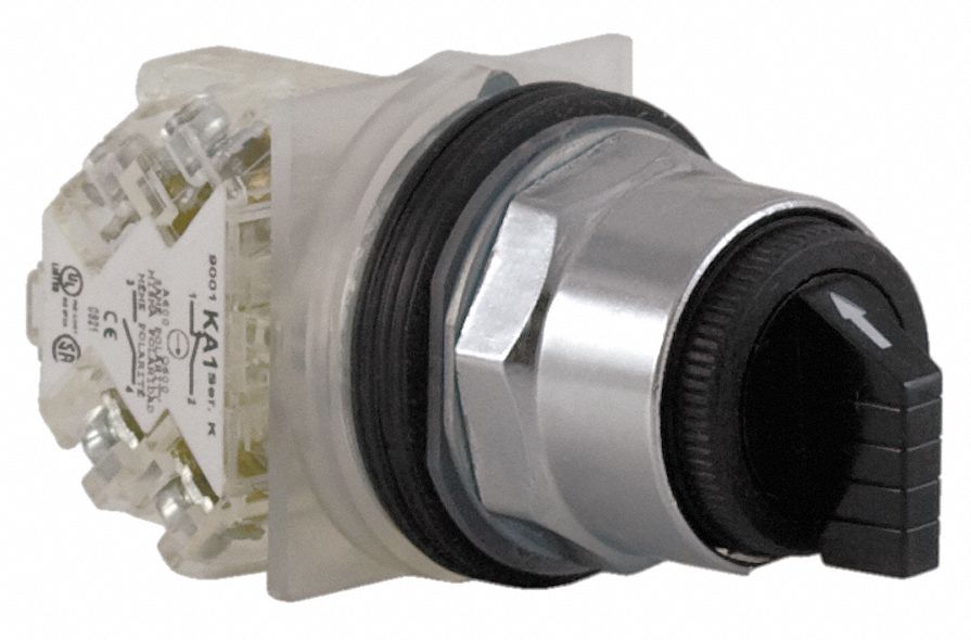 SelectorSwitch Non-Illum 3Pos 30mm Black