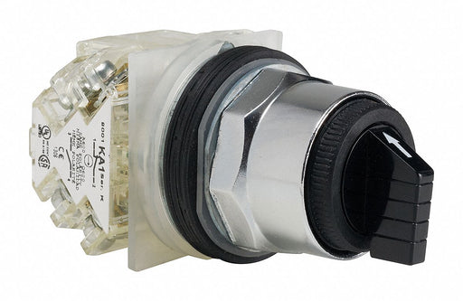 SelectorSwitch Non-Illum 3Pos 30mm Black