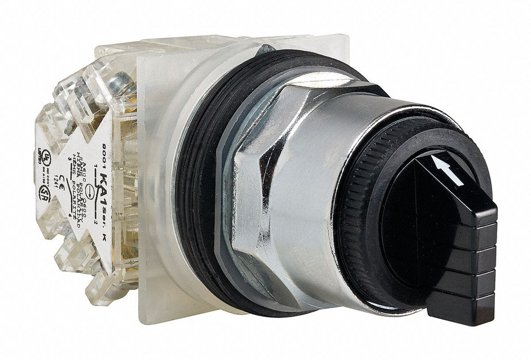 SelectorSwitch Non-Illum 3Pos 30mm Black