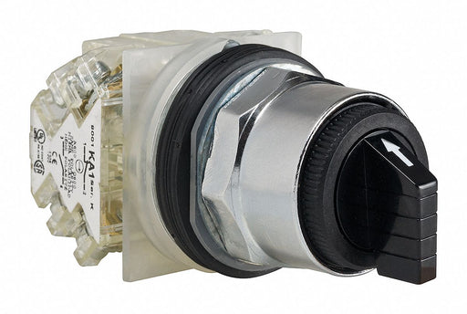 SelectorSwitch Non-Illum 3Pos 30mm Black