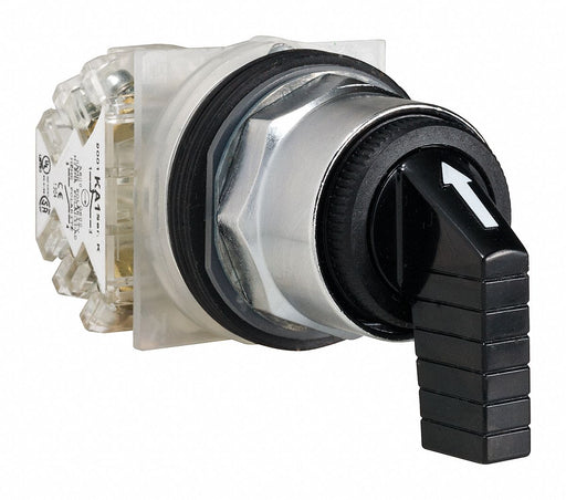 SelectorSwitch Non-Illum 3Pos 30mm Black