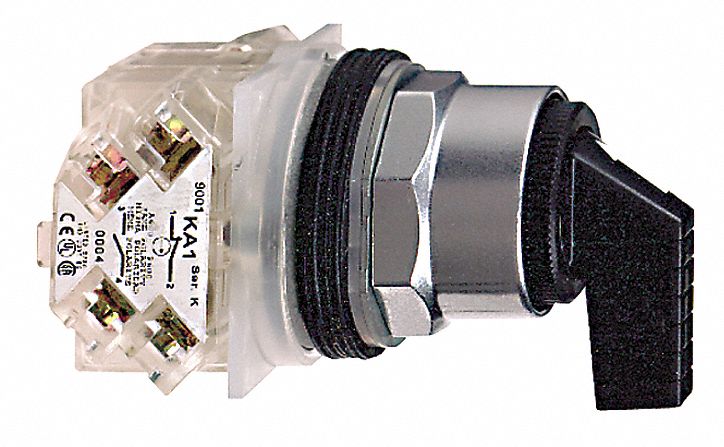 SelectorSwitch Non-Illum 3Pos 30mm Black