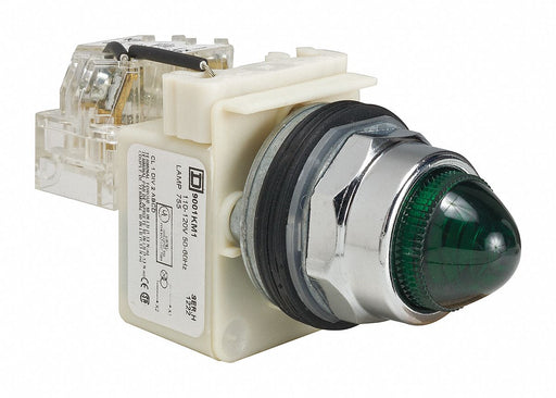 H4510 Pilot Light Green 30mm Incandescent