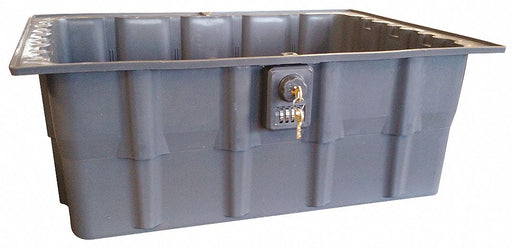 PropertyStorageTote 23inL 17.5inW Gray