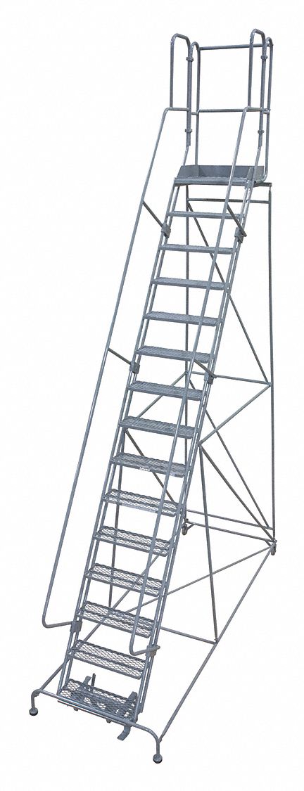Rolling Ladder 192in.H x 42in.W 15 Steps