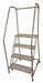 Rolling Ladder 70 in.H x 30 in.W 4 Steps