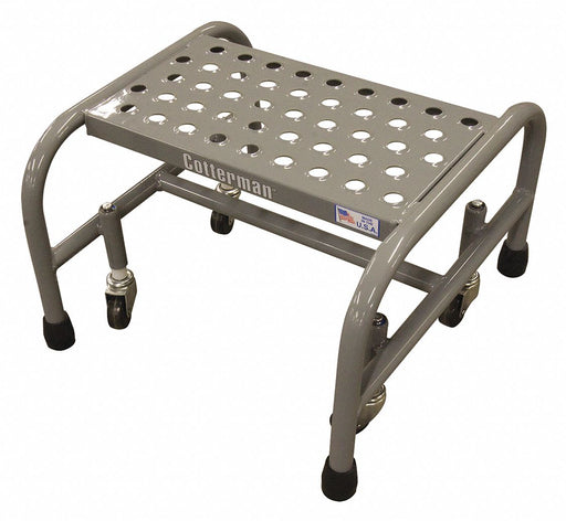 Rolling Ladder 12inH 1 Step PowderCoated