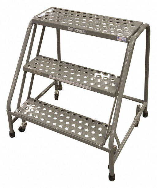 Rolling Ladder 30 in.H x 30 in.W 3 Steps