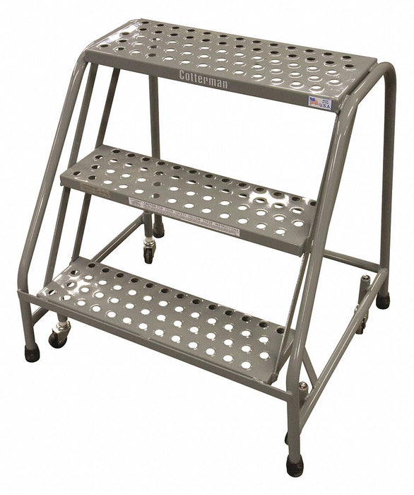 Rolling Ladder 30 in.H x 30 in.W 3 Steps