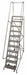Rolling Ladder 140 in.H 450lb Perforated