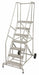 Wheelbarrow Ladder 110 in H 8 Steps