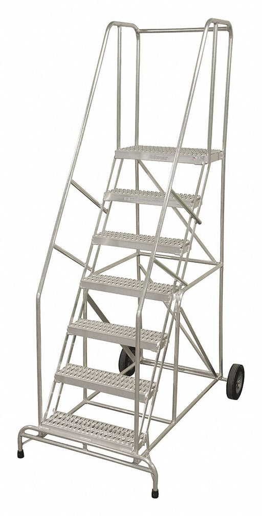 Wheelbarrow Ladder 110 in H 8 Steps