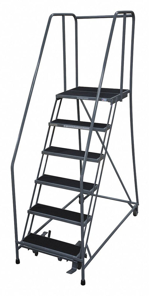 Rolling Ladder 90 in H 59 Deg Rubber