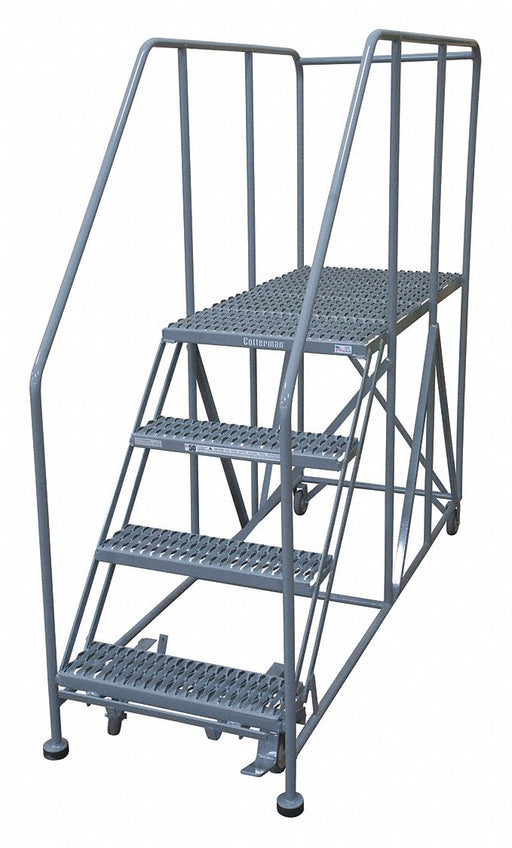 Rolling Work Platform 70 in.H 4 Steps