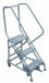 Rolling Ladder 60 in H 3 Steps 50 deg.