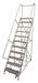 Rolling Ladder 162 in.H 450 lb Serrated