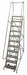 Rolling Ladder 140inH PowderCoated 59deg