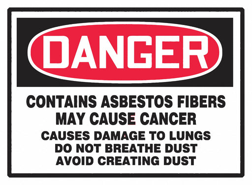 Safety Label 3 1/2 inx5 in Vinyl