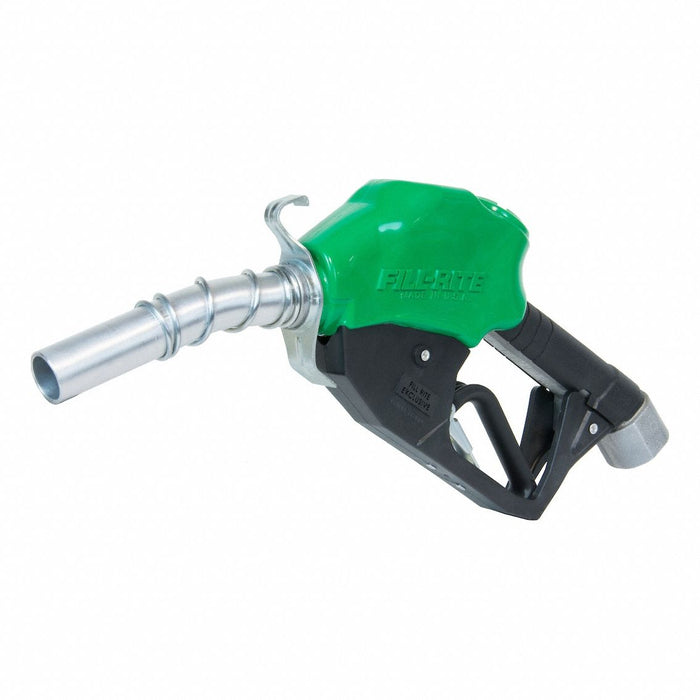 FuelNozzle Green Curved6inAluminumSpout
