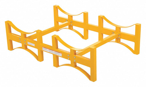 Drum Rack 55 gal Dia 23in Yellow